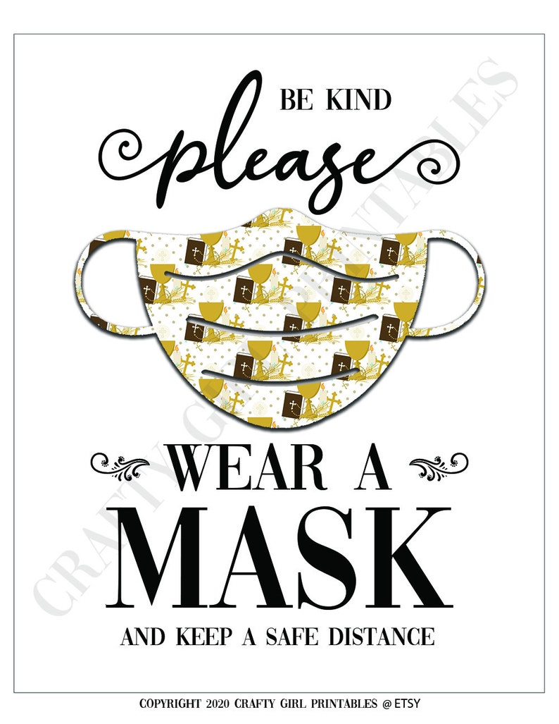 Download Please Wear A Mask PRINTABLE Sign Social Distancing Sign ...
