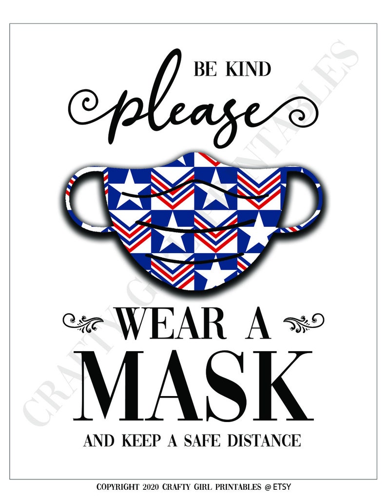 Download Please Wear A Mask PRINTABLE Sign Social Distancing Sign ...