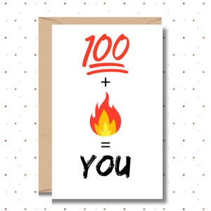Tarjeta de agradecimiento para maestros (imprimible, 100 emojis de fuego) / Tarjeta con jerga divertida para niños, preadolescentes y adolescentes / Agradecimiento de fin de curso / Descarga instantánea