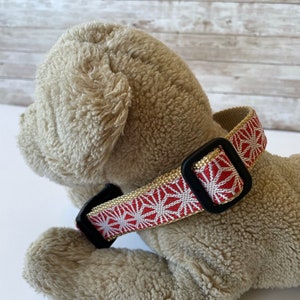 aditional Japanese pattern dog collar - Asanoha (Hemp leaf pattern)