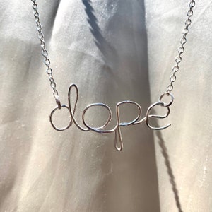 Dope Handmade Wire Necklace