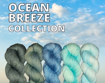 OCEAN BREEZE COLLECTION - Handgefärbte Wolle Balance- 100 g Strang / 400 m