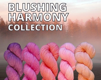 BLUSHING HARMONY COLLECTION - Handgefärbte Wolle Balance- 100 g Strang / 400 m