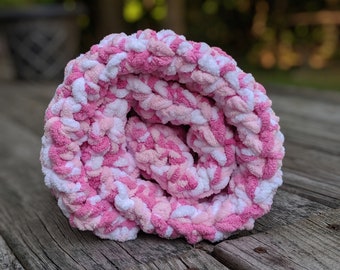 Pink Baby Blanket for Tummy Time