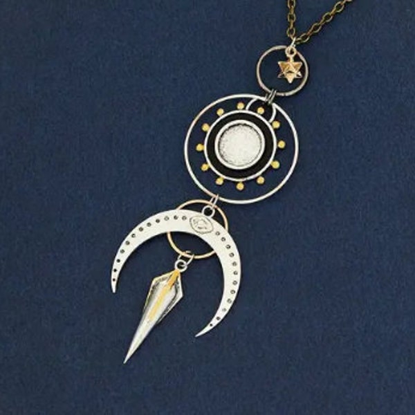 Cosmic Harmony Necklace - Moon Eye Of Horus with Chain
