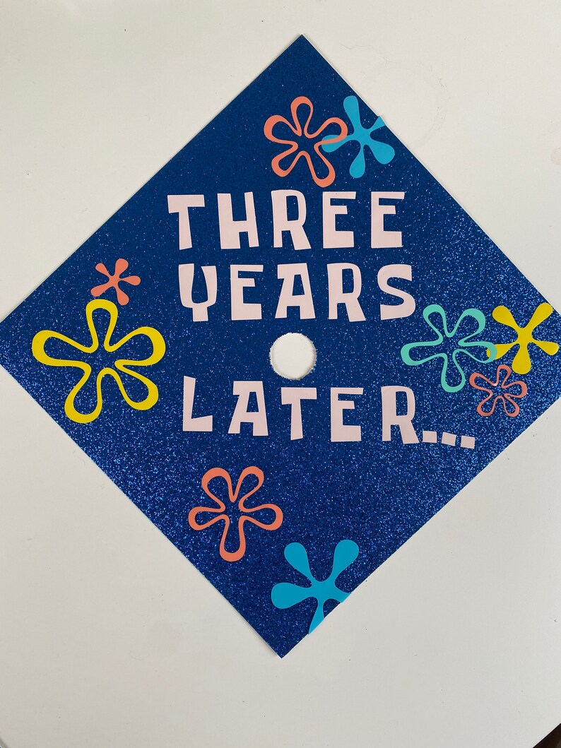 Graduation Cap Topper Original Spongebob Inspired Grad Cap Etsy