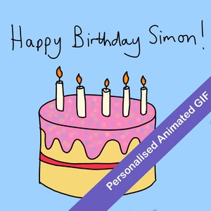 Gif De Cochon Dinde Personnalise Joyeux Anniversaire Etsy