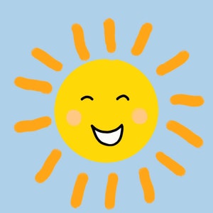 Cute Smiling Sun Watch Animation