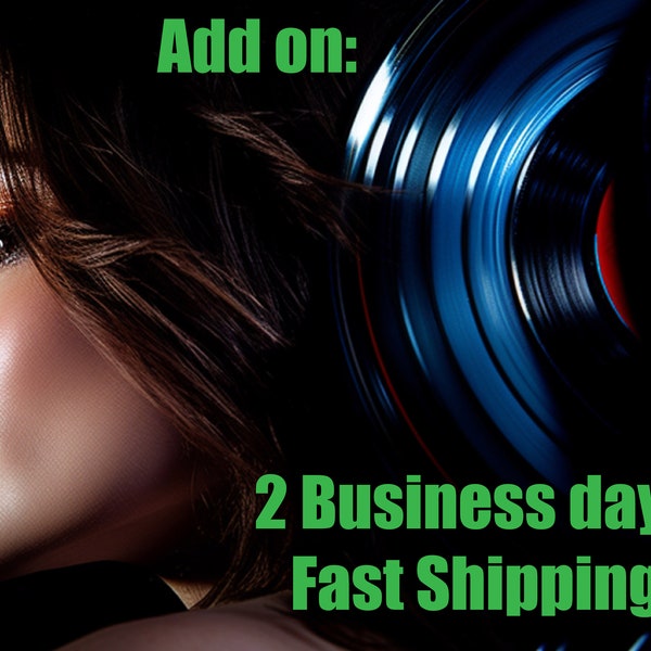 2 Days Air Fast Shipping Add-On for Your Custom Vinyl Record Mixtape --- PLEASE read the entire listing description!