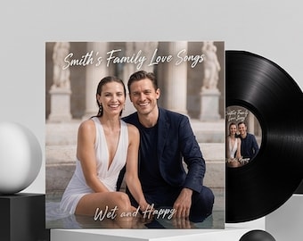 Blank 12 inches Black Vinyl Record | Custom Labels & Cover