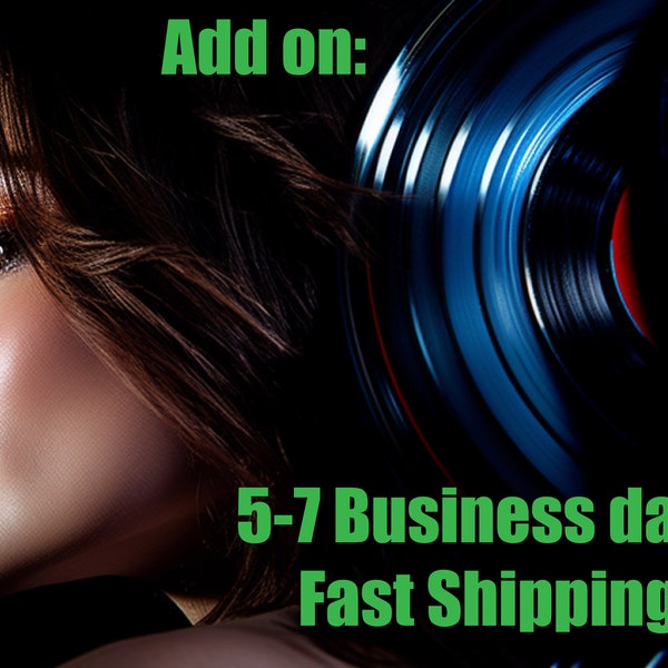 5-7 Business Days Faster USPS  Shipping Add-On for Your Custom Vinyl Record Mixtape --- PLEASE read the entire listing description!