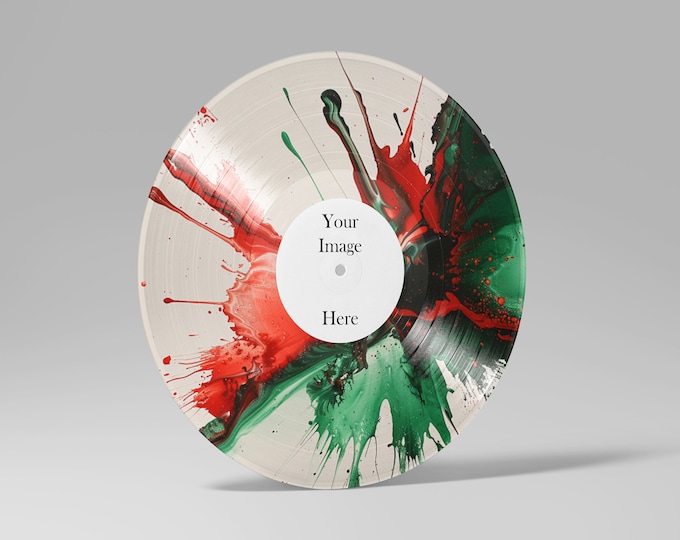 Custom 12" Picture Vinyl Record: Personalized Mixtape with Your Songs
