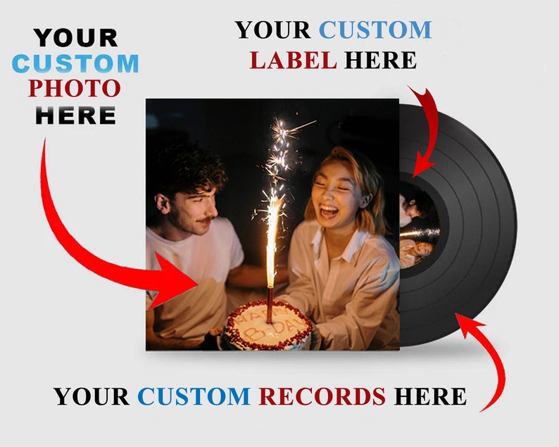 Make Your Own 12 Custom Vinyl Mixtape Or Unique Music Record With Fast & FREE International Shipping image 3
