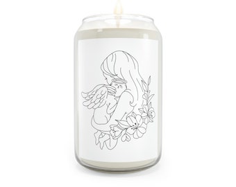 Vela de presente para perda de bebê, aborto espontâneo, vela memorial para perda de gravidez, vela memorial para bebê, anjo, bebê, perda de bebê