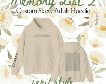 Liste 2 - Sweat à capuche adulte à manches personnalisées - Collection 2026 de sensibilisation au deuil périnatal - Serif