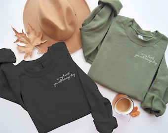 in my heart, you will always stay - loss mama crewneck