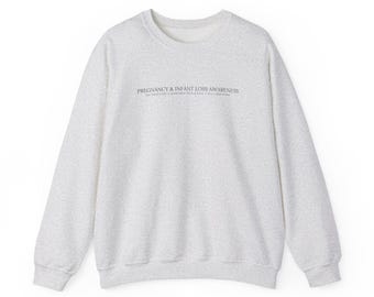 妊娠と乳児の喪失の認識を促すパーソナライズされたスウェットシャツ | 天使の赤ちゃんのメモリアルセーター | 流産と死産の追悼ギフト