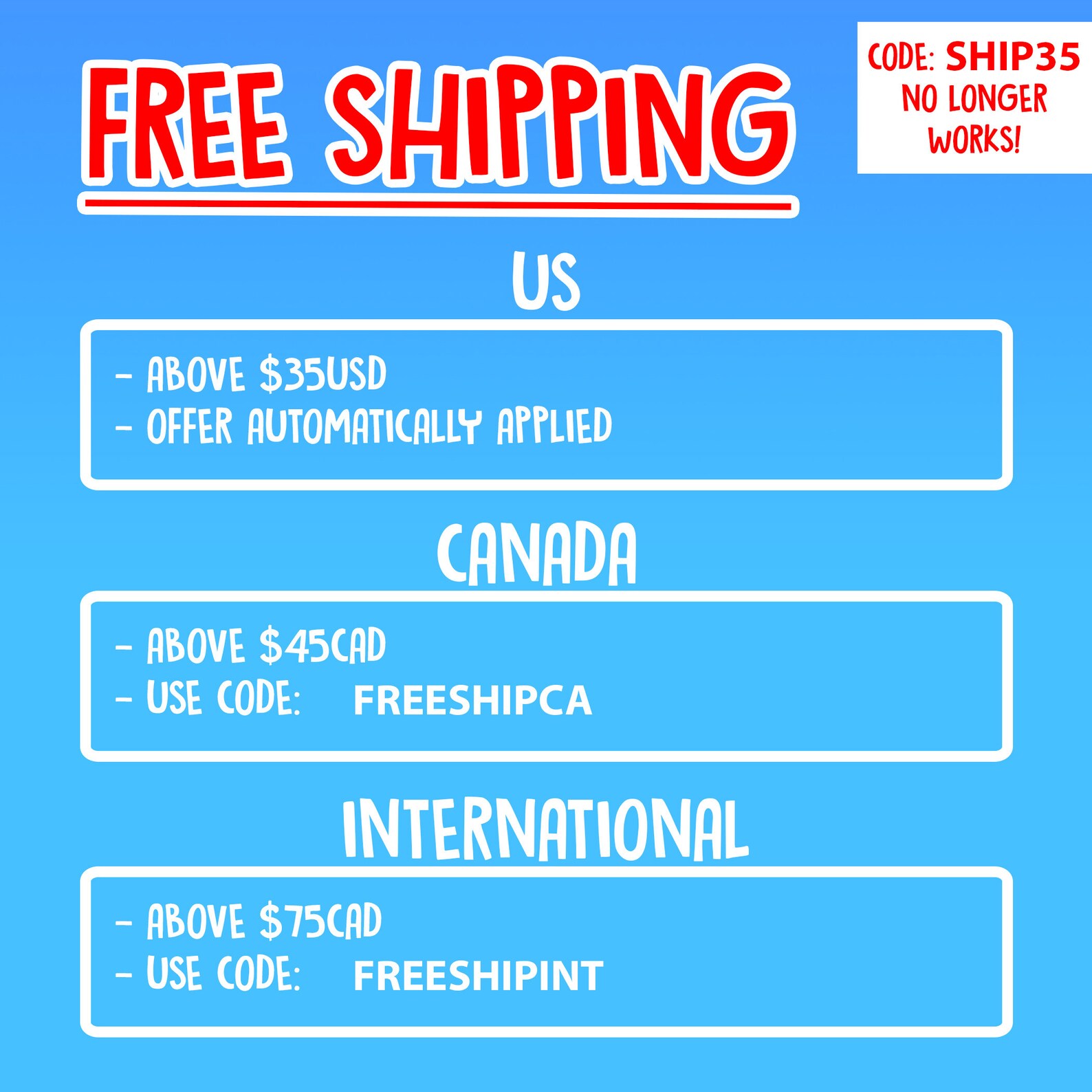 Shop Offers / Discount Codes / Free Shipping / Clearance / Etsy