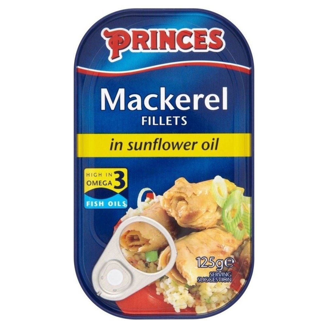 Princes Mackerel Fillets in Sunflower Oil 125g Pack of 2 Etsy