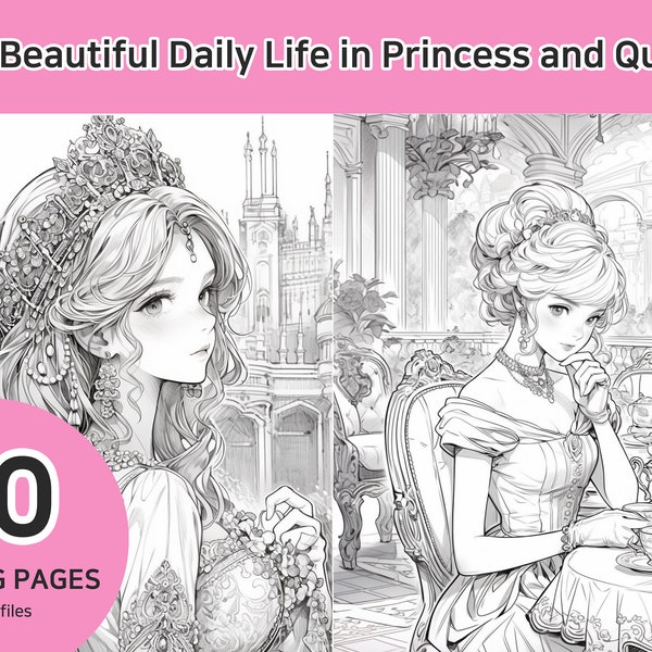 Princess Dress Coloring Book Etsy princess-dress-coloring-book-etsy