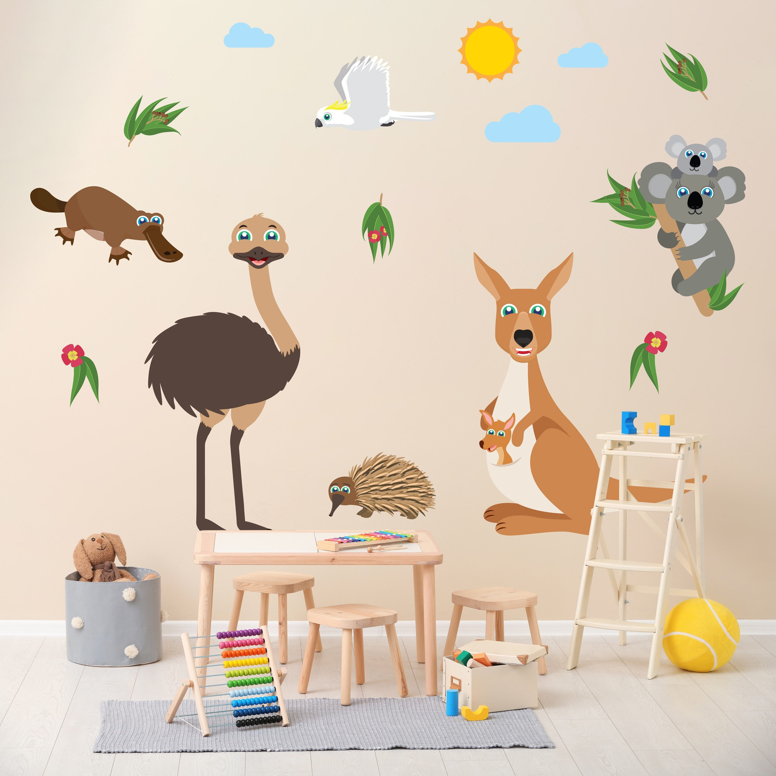 Australian Animals Wall Decal Sticker Set Divertido y Etsy