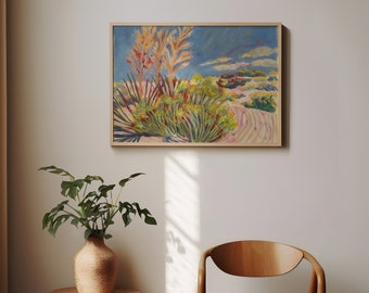 White Sands National Park Print | New Mexico Desert Travel Poster | Yucca Art | Southwestern Botanical Home Decor | Modern Western Plants