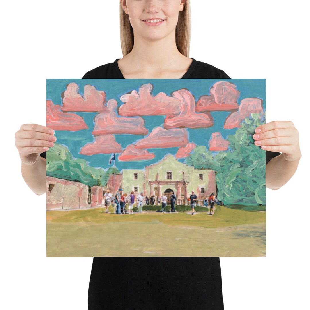 Alamo Art Print San Antonio Wall Art San Antonio Texas Etsy