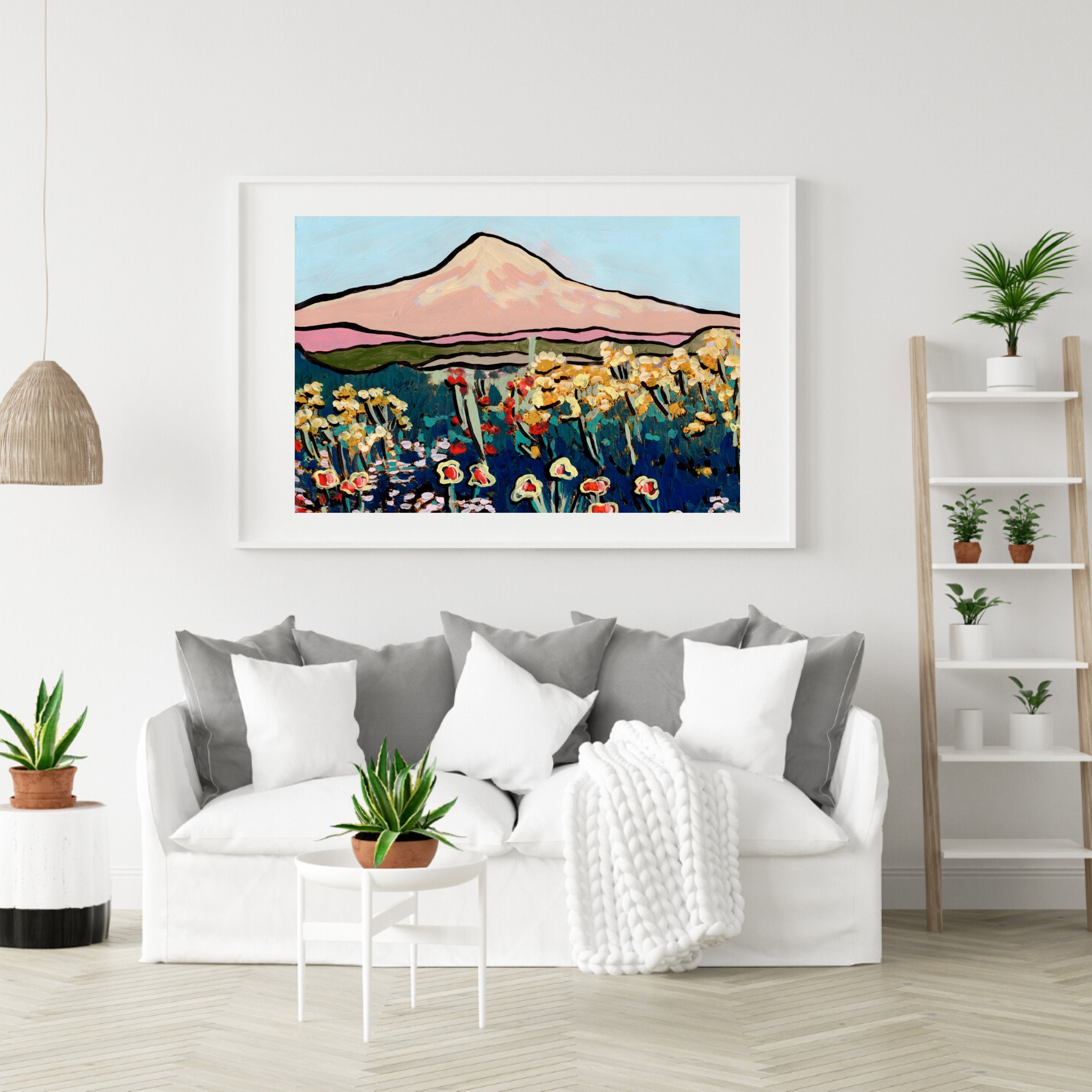 Colorado Wildflower Art Print Landscape Wall Art Etsy