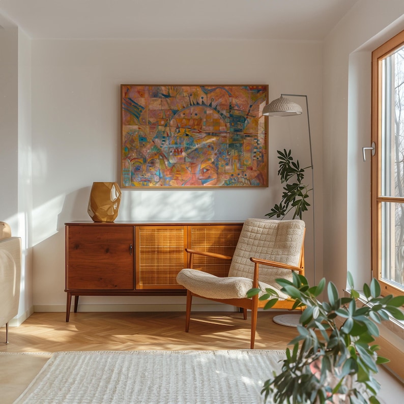 GUEST ARTIST - Midcentury Modern Giclee Print: Retro Western Wall Art image 4