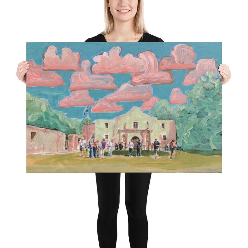 Alamo Art Print San Antonio Wall Art San Antonio Texas Etsy