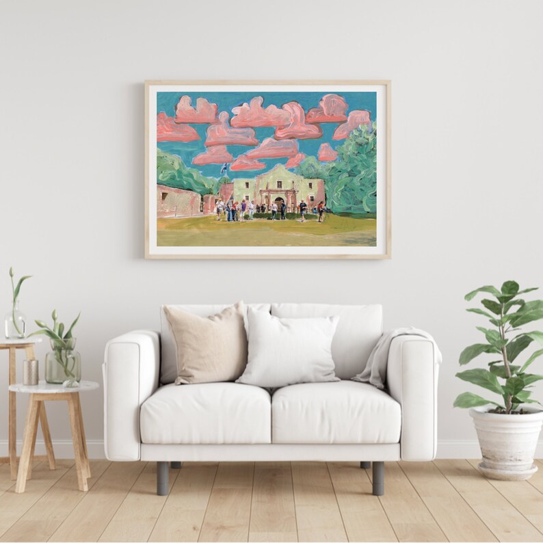Alamo Art Print San Antonio Wall Art San Antonio Texas Etsy