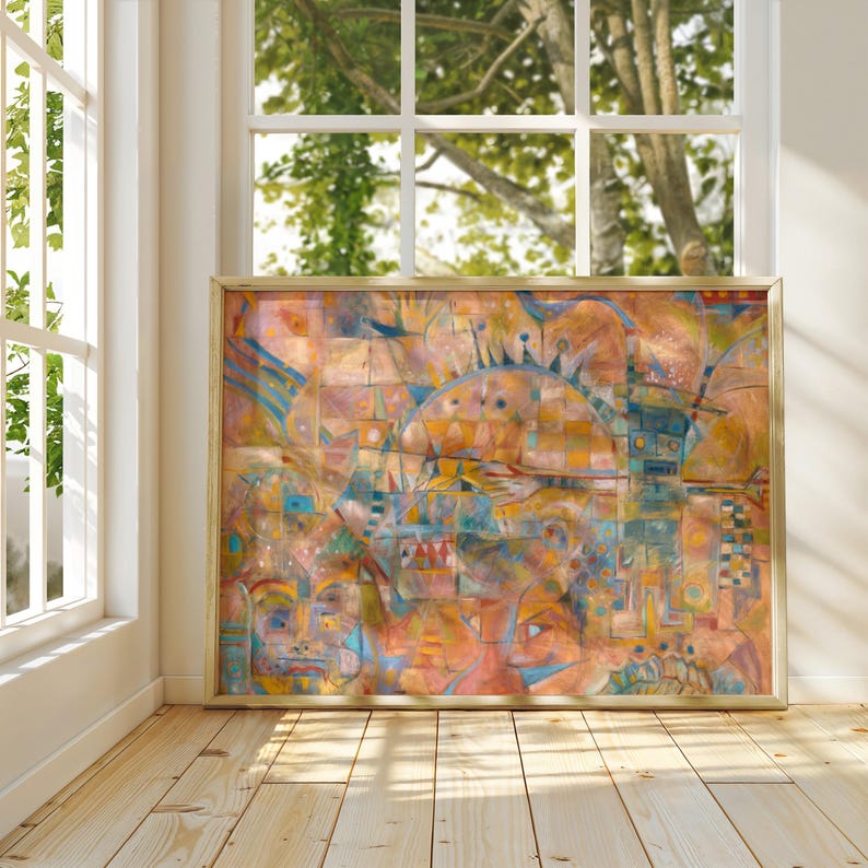 GUEST ARTIST - Midcentury Modern Giclee Print: Retro Western Wall Art image 3