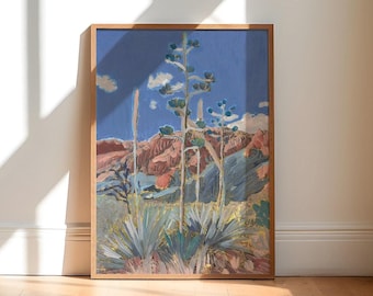 Yucca Art Print: Big Bend National Park, Texas Desert Landscape