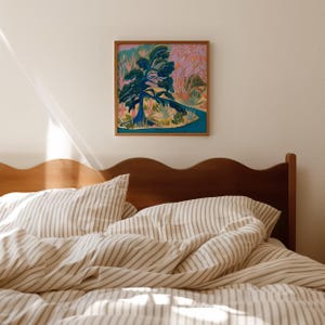 Texas Hill Country River Print: Mid-Century Modern Austin Art