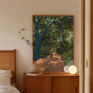 Lady Bird Lake Kunstdruck: Vintage Austin Texas Landschaft Bild 3