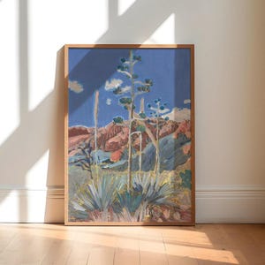 Yucca Art Print: Big Bend National Park, Texas Desert Landscape