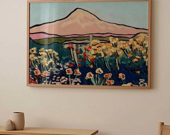 California Poppy Print: Vintage San Francisco Nature Art