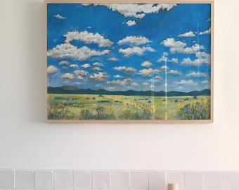Texas Hill Country Sky Giclee Print: Nature Landscape Wall Decor