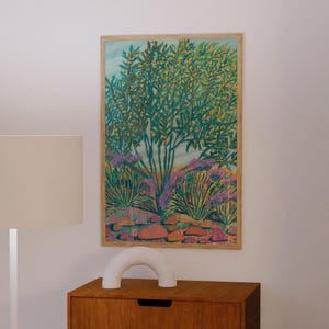 Texas Wildflower Print: Retro Austin Botanical Art