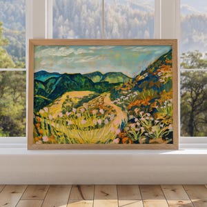 San Gabriel Mountains Wildflower Print: Vintage Botanical Wall Art