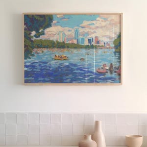 Lady Bird Lake Print: Austin Texas Wall Art