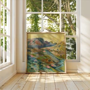 Midcentury Modern Western Landscape Print: Retro Colorado Travel Poster image 3