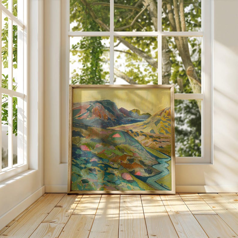 Midcentury Modern Western Landscape Print: Retro Colorado Travel Poster image 3