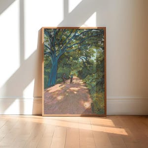 Lady Bird Lake Print: Vintage Austin Texas Landscape