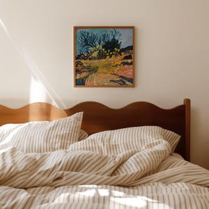 Chamisa Plant Art Print: Southwestern Desert Botanical Poster