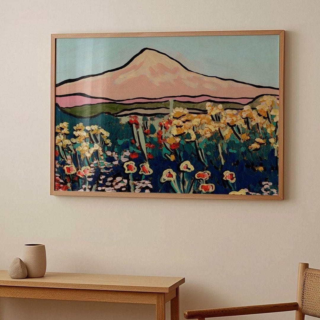 California Poppy Print: Vintage San Francisco Nature Art