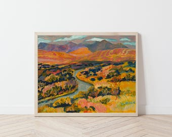 Big Bend National Park Art Print: Vintage Western Landscape Poster