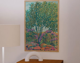 Texas Wildflower Print: Retro Austin Botanical Art