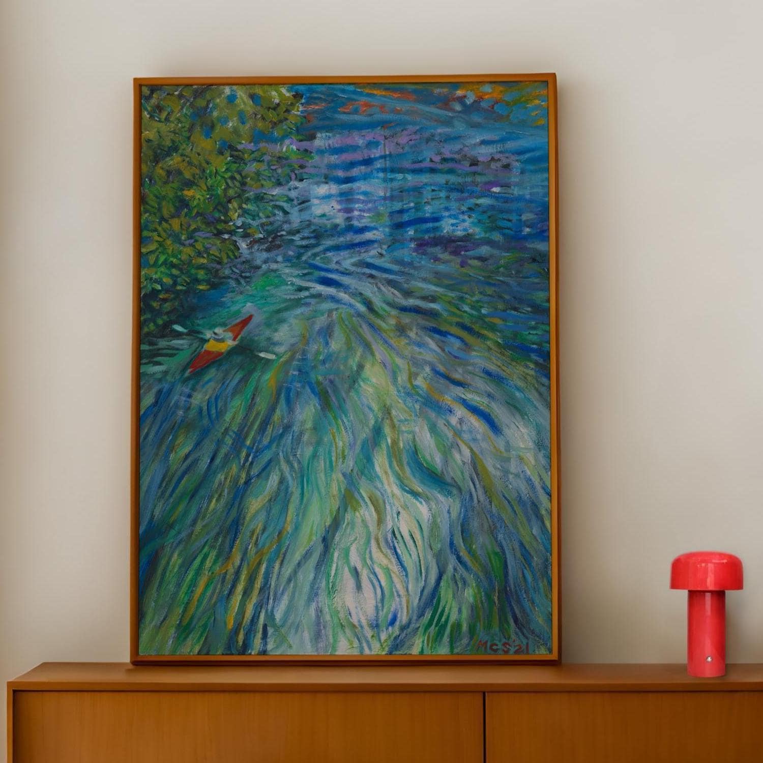San Marcos River Art Print: Texas Hill Country Landscape