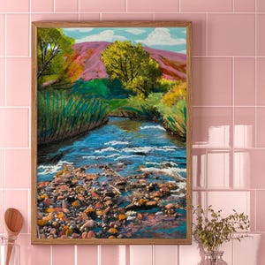 New Mexico Travel Poster: Vintage Mid-Century Modern Southwestern Art
